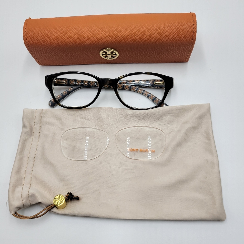 Tory Burch Pre-owned Women's Frames With Case Brown Tortoise # TY2031